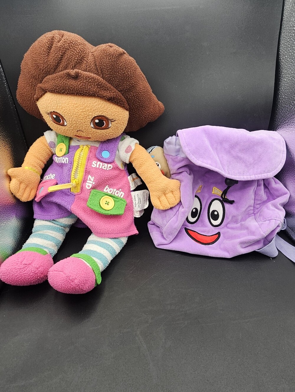 Dora The Explorer Dress And Learn Plush Doll Backpack Map Bundle Y2k Vtg Read